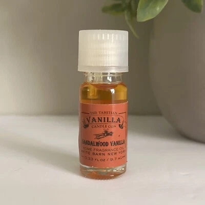 Tahitian Candle SANDALWOOD VANILLA Home Fragrance Oil White Barn Bath Body Works - Image 1 of 3