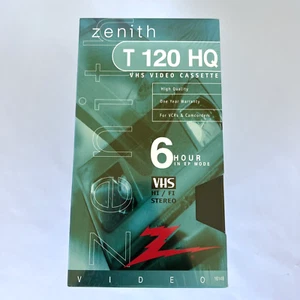 Zenith T 120 HQ Leer VHS Videorecorder Tapes Videokassette 6 Stunden Neu - Bild 1 von 6