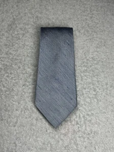 Calvin Klein Neckwear Men’s Silk Linen Blend Slim Tie Solid Blue 3” in - Picture 1 of 16