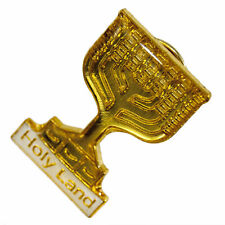 Israel Golden KENESSET MENORAH Blazon Holyland Enamel Badge lapel PIN Judaica 
