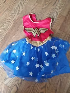 Wonder Woman Girl's Halloween Costume Tutu Dress Small 4-6 Free Shipping - Picture 1 of 6