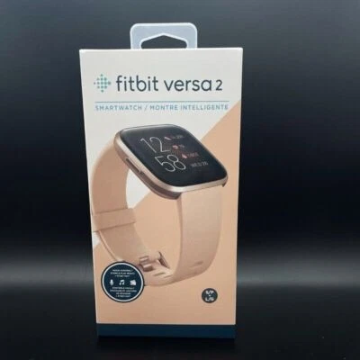 Pink-NEW Fitbit Versa 2 Health & Fitness Smartwatch Authentic Activity Tracker - Image 1 of 4
