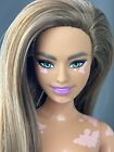 Poupée Barbie Fashionistas nue #171 Brunette vitiligo corps courbé articulé OOAK