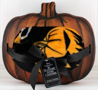 DISNEY THE NIGHTMARE BEFORE CHRISTMAS PLUSH THROW THE PUMPKIN KING 46" x 60" NEW - Image 1 of 4