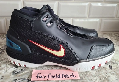 Nike Air ZOOM GENERATION "BLACK WHITE  CRIMSON" Lebrons 308214-011 Mens10 - Image 1 of 4