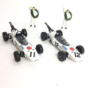 Time Slip Glico Miniatur Figur Auto F1 Honda RA-272 11 & 12 Set Kaiyodo Japan - Bild 1 von 3