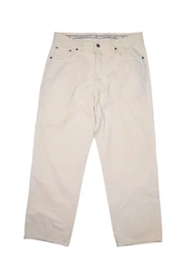 Ermenegildo Zegna Pants Mens 34 Light Khaki Trousers Cotton Jeans Made in Italy - Picture 1 of 9