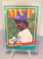 1990 Eddie Murray MVP Card Leaf Los Angeles Dodgers #405