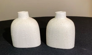 Accent Decor Karis Collection White Vase Set of 2 / 3.5 X 2 X 4.25 - Picture 1 of 1