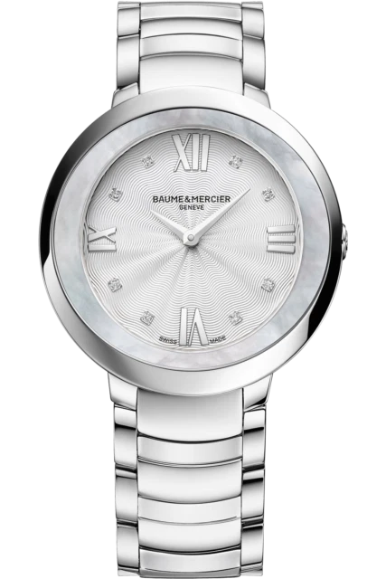 Baume & Mercier Hampton Silver Mother of Pearl Women's Watch - M0A10178