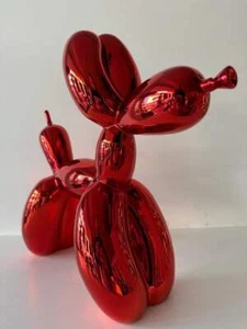 Balloon Dog Red XXL Jeff Koons (After) Scultura in Resina Colata Vernice 47x42 - Imagen 1 de 1
