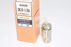 NEW NIKKEN SK10-1/8A Slim Chuck Collet, SK10 1/8'' Machinist Tooling Collet - Picture 1 of 5
