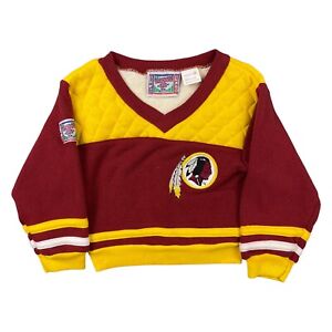 Vintage NFL KIDS TOUCHDOWN CLUB Sweatshirt SIZE 3T Washington Redskins Sweater