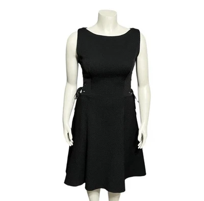 Женское маленькое черное платье Jovani большое стеганое праздничное платье на шнуровке - Изображение 1 из 4