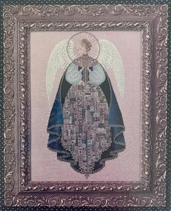 Lavender & Lace Counted Cross Stitch Pattern L&L 25 ANGEL OF LOVE - Picture 1 of 3