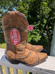 Laredo Herren Spitze Lawry Snip Hellbraun Cowboy, Westernstiefel 9,5 D - Bild 1 von 6