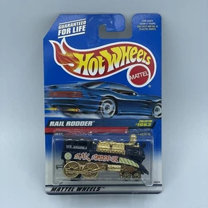 1998 Hot Wheels Collector #1062 RAIL RODDER Blue w/Gold Engine Drivers - Picture 1 of 2