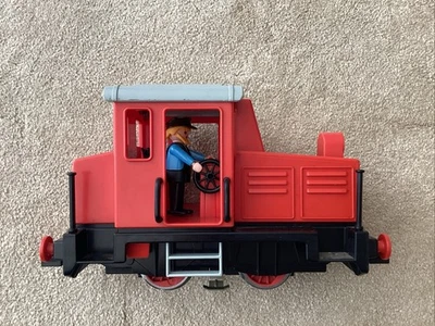 Playmobil 4050 Red Diesel Locomotive - Good Runner - Image 1 of 4