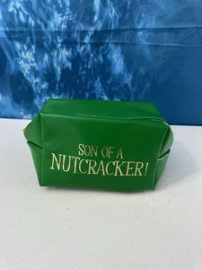 Revolution Elf Son Of A Nutcracker! Cosmetics Bag New Green Toiletries Make Up - Picture 1 of 11