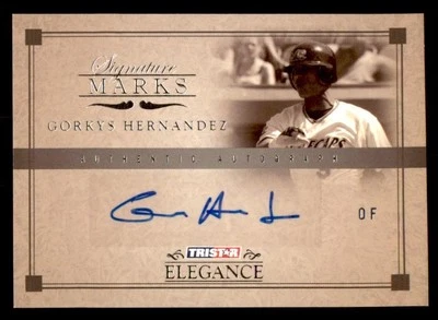 2007 TRISTAR Elegance Signature Marks #SM-GH Gorkys Herdandez Autograph *d4 - Image 1 of 2