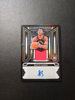 2021-22 Obsidian Scottie Barnes RPA #/99 Rookie Jersey Auto Raptors - Image 1 of 2
