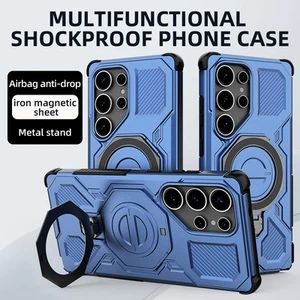 Para Samsung Galaxy S25 Ultra, Funda de Teléfono 4 Bolsas de Aire Armadura Soporte Magnético Cubierta - Imagen 1 de 18