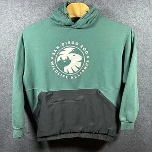 San Diego Zoo Wildlife Alliance Hoodie Mens XXL MV Sport Green Pullover - Picture 1 of 11