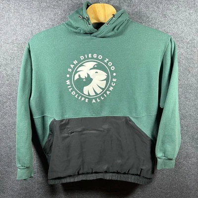 San Diego Zoo Wildlife Alliance Hoodie Mens XXL MV Sport Green Pullover - Image 1 of 4