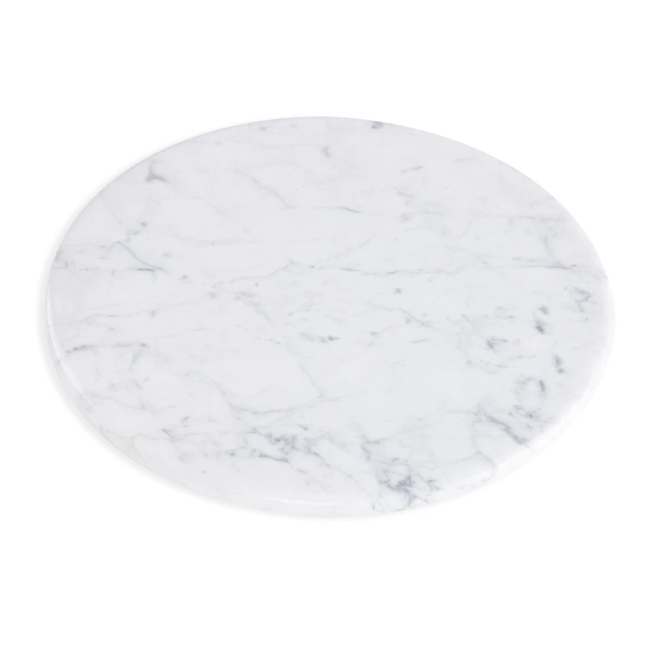 "Bandeja para servir queso/pastelería de mármol blanco de 12"" tabla para servir" Foto 1 de 3