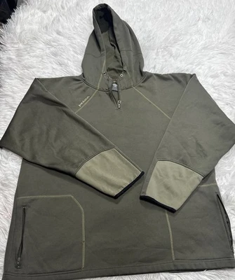 Sudadera con Capucha PRANA De Colección Verde Oliva Senderismo Camping Aire Libre Hombres 2XL XXL Foto 1 de 4