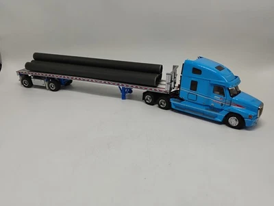 Sword Premium Diecast 1:53 Scale Blue International ATS Semi & Flatbed Trailer - Image 1 of 4