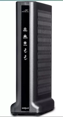 ARRIS SURFboard T25 DOCSIS 3.1 Gigabit Internet & Voice Cable Modem 2Gbps - Image 1 of 3