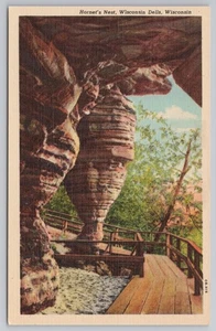 Hornet's Nest in Wisconsin Dells Wisconsin c1940s cartolina - Foto 1 di 2