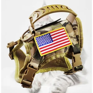 Tactical Cat Harness for Walking Escape Proof, Adjustable Military K9 Pet Ves... - Picture 1 of 6