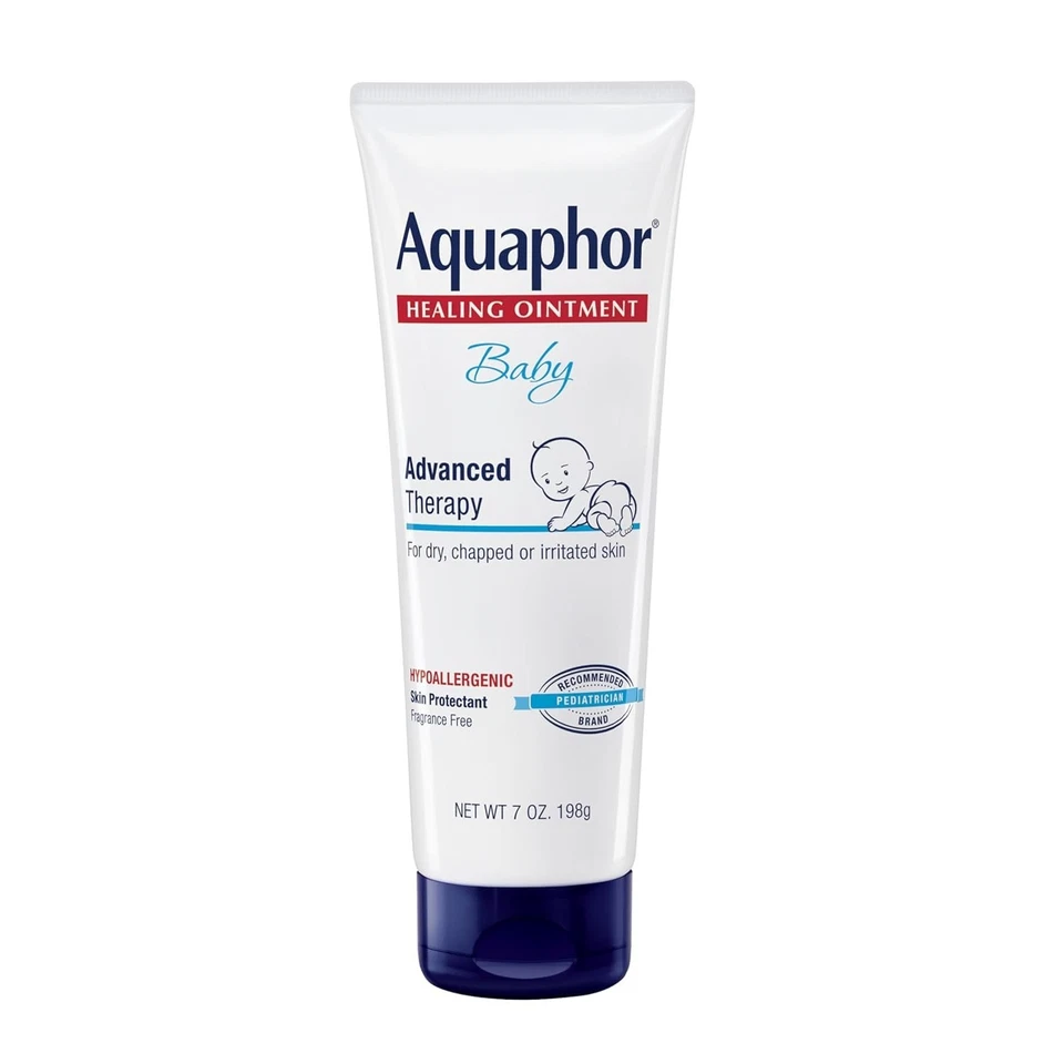 Aquaphor Pomada curativa para bebé para piel seca y dermatitis del pañal tubo de 7 oz Foto 1 de 4