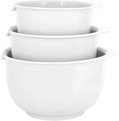 GLAD Mixing Bowls with Pour Spout, Set of 3 | Nesting Design Saves Space | Non-S - Image 1 of 4