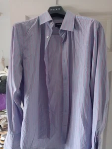 Designer Jaeger Mens Shirt Size 16 Blue - Picture 1 of 5