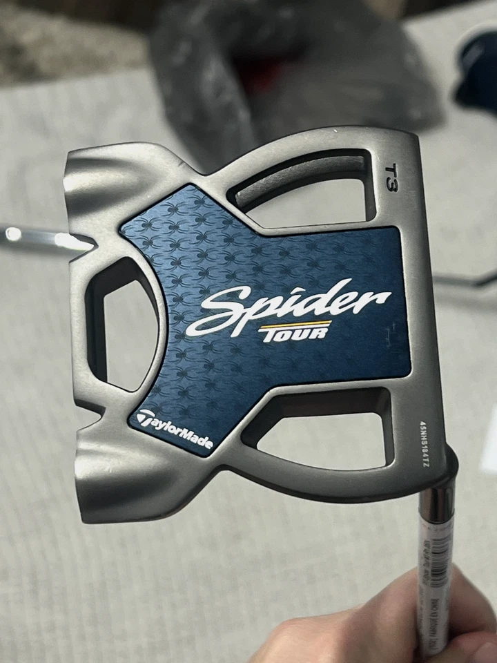 Паттер с молотком TaylorMade Spider Tour T3 Steel KBS 35 дюймов + чехол для головки - Изображение 1 из 4