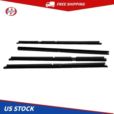 Window Sweep Outer Weatherstrip Kit Fit For 1999-2004 Jeep Grand Cherokee Foto 1 de 4