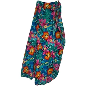 Hilo Hattie The Hawaiian Original Tropical floral maxi skirt Women's One Size - Picture 1 of 10