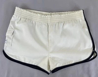 Pantalones Cortos Wrangler De Colección Años 70 80 Azul Marino Rayas Laterales Gimnasio Correr Adulto XL Y2K EE. UU. Foto 1 de 4