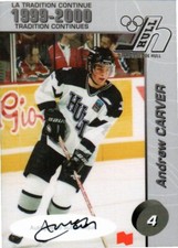 Andrew Carver 1999-00 Hull Olympiques Autographed Edition