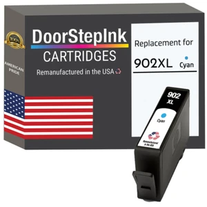 Cartuchos de tinta compatibles DoorStepInk para HP 902XL cian-USA - Imagen 1 de 5