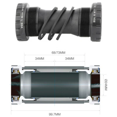 Juego de bielas para bicicleta de grava de carretera MEROCA 170 mm 10/11 velocidades 50/34T 53/39T 68-73 mm BB Foto 1 de 4