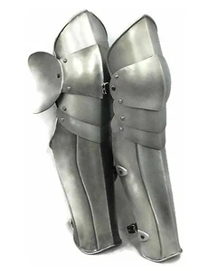 Halloween Medieval Knight Larp Armor Articulated Greaves Warrior Roleplay Armor - Picture 1 of 3