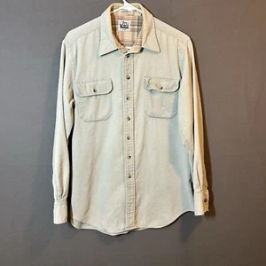 Woolrich L/S zuknöpfendes Cordshirt Erwachsene L Lt grün Baumwolle superweich - Bild 1 von 13