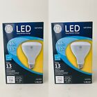 2 GE Soft White 10W 65W LED BR30 Dimmable Reflector Indoor Flood Light Bulb