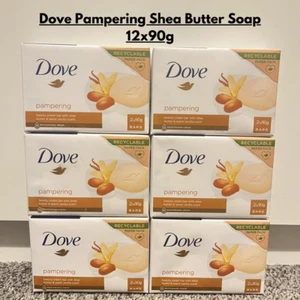 Dove Shea Butter Beauty Cream Soap Bar | Purely Pampering | 12 x 90g | CHEAPEST - Picture 1 of 2