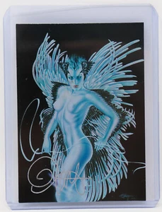 1997 Comic Images Winged Lady Omnichrome ~ Olivia De Beradinis ~ Autograph Card - Picture 1 of 2