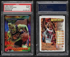 1993-94 Topps Finest Refractor Kevin Edwards #153 PSA 9 MINT